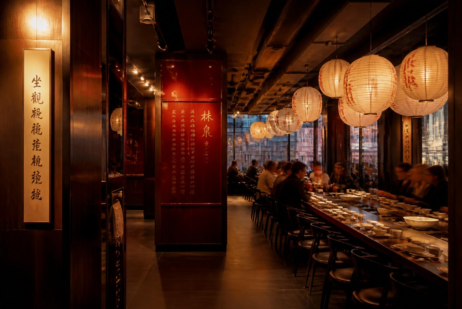 The dining room